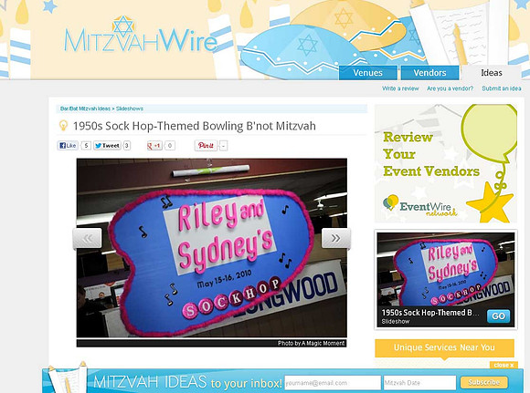 Featured on Mitzvah Wire